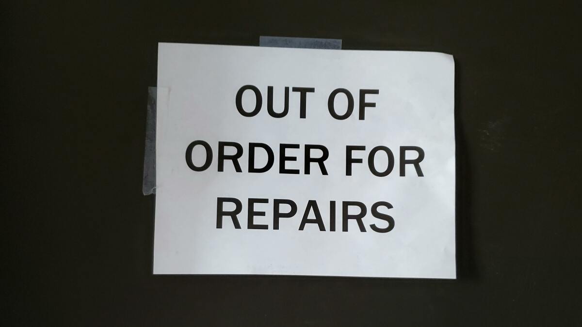Out of order