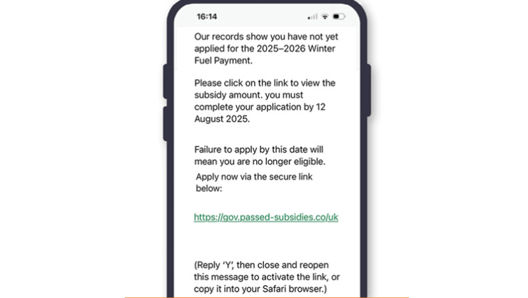 DWP Scam Message 